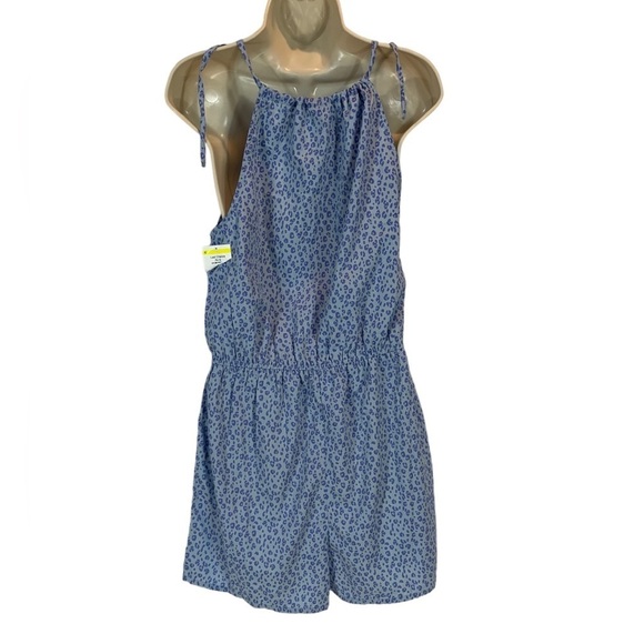 Vero Moda Halter Neck Romper - Blue - size Medium - Picture 2 of 8